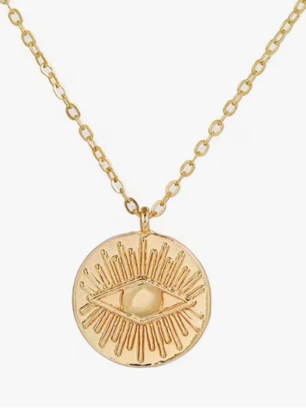 ✨Minimal Gold Medallion Necklace Coastal Boho Jewelry
 ✨